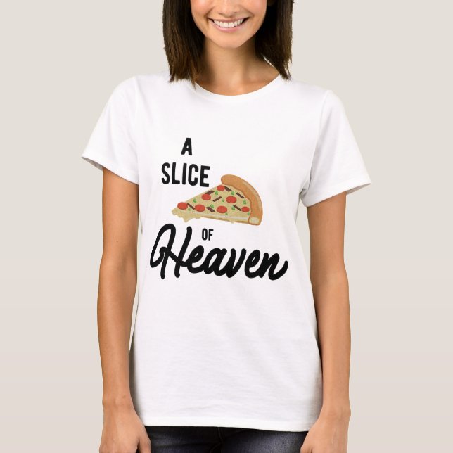 T-shirt Une part de pizza mystique paradisiaque (Devant)