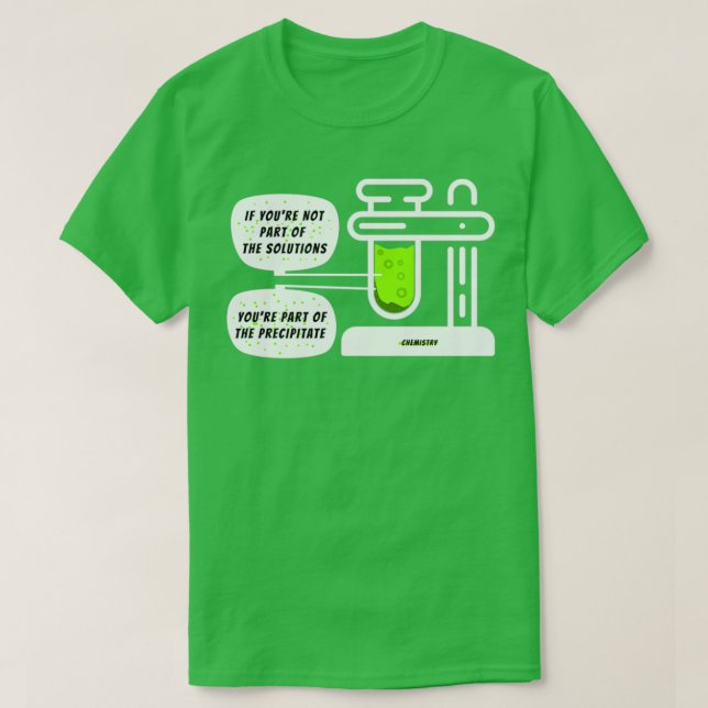T-shirt Une partie de la chimie des précipités cite 1 (Design devant)
