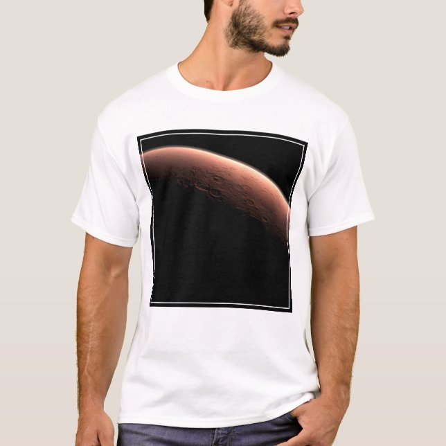 T-shirt Une Partie De Mars À La Limite De La Lumière Et De (Devant)