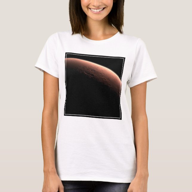 T-shirt Une Partie De Mars À La Limite De La Lumière Et De (Devant)