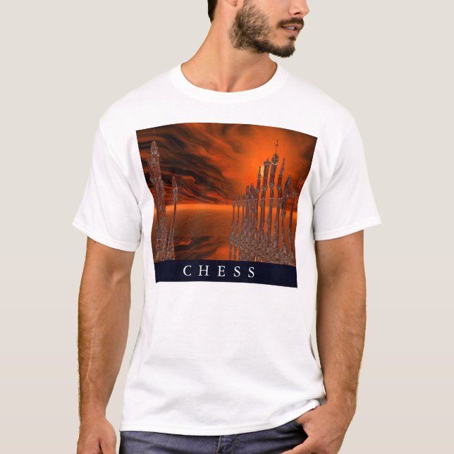 T-shirt Une partie d'échecs (Devant)