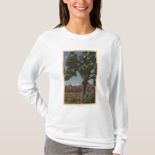 T-shirt Une paume de Joshua en fleur dans le désert