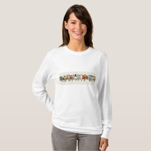T-shirt Une perche d'oiseaux Illustration de la perche Vin