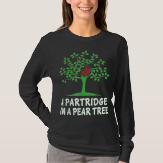 T-shirt Une perdrix dans un arbre à poires Chanson 12 jour