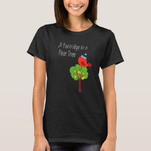 T-shirt Une perdrix dans un arbre à poires Premium