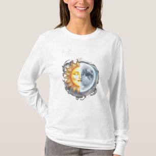 T-shirt Une personne marchant sur une corde raide entre le