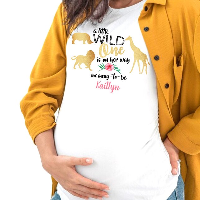 T-shirt Une Petite Fille Est En Chemin Boys Baby shower (Créateur téléchargé)