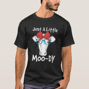T-shirt Une petite vache grincheuse lunatique drôle animal