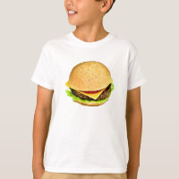 Une photo de gros cheeseburger juteux