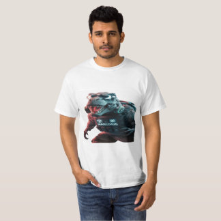 T-shirt Une photo saisissante d'un T-Rex menaçant, showcas