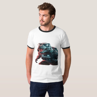 T-shirt Une photo saisissante d'un T-Rex menaçant, showcas