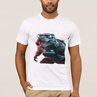 T-shirt Une photo saisissante d'un T-Rex menaçant, showcas