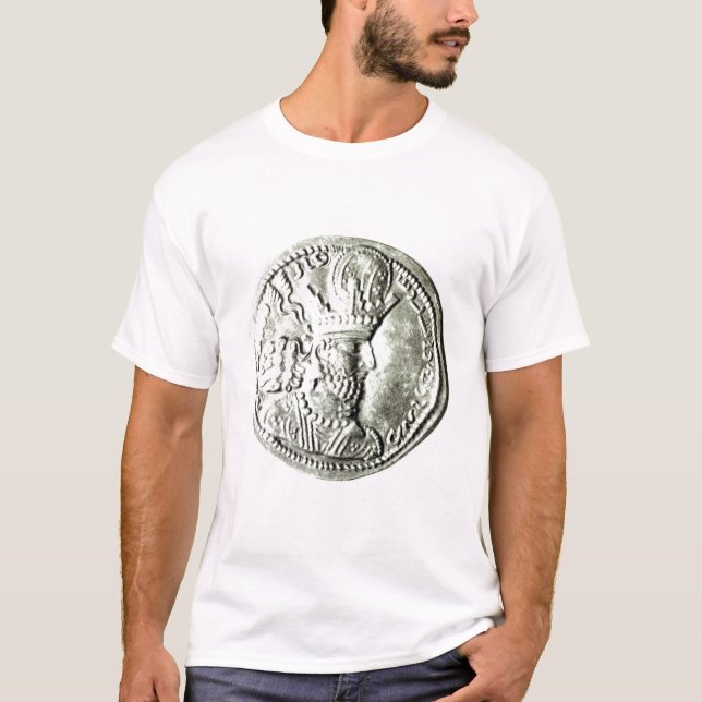T-shirt Une pièce de monnaie dépeignant le profil de (Devant)