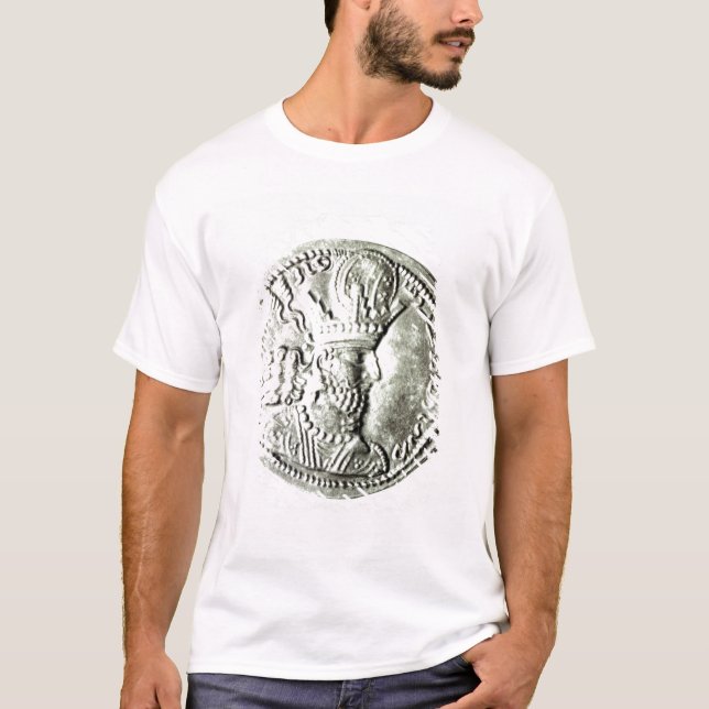 T-shirt Une pièce de monnaie dépeignant le profil de (Devant)
