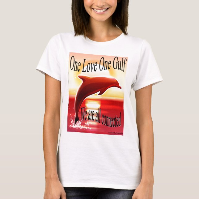 T-shirt Une pièce en t adaptée par dames de Golfe de (Devant)