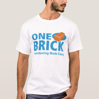 T-shirt Une pièce en t de logo de brique