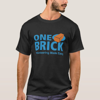 T-shirt Une pièce en t d'obscurité de logo de brique