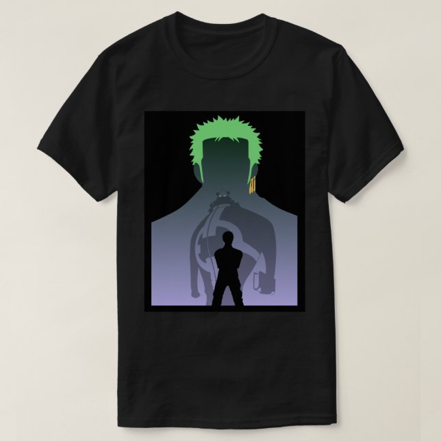 T-shirt Une pièce Zoro contre Kuma - Rien n'est arrivé (Design devant)