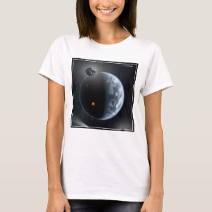 T-shirt Une Planète Comme La Terre Avec Des Océans Qui Rev