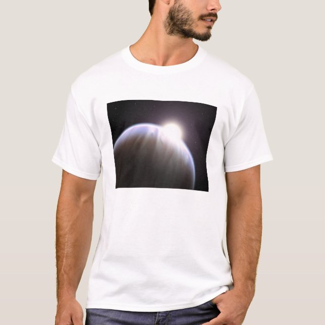 T-shirt Une planète extrasolaire avec son étoile parente (Devant)