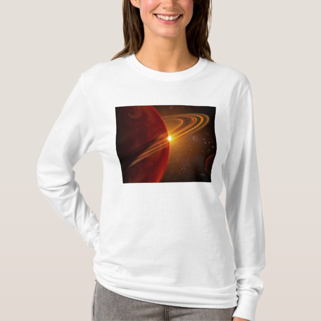 T-shirt Une planète géante en orbite autour de l'étoile so (Devant)