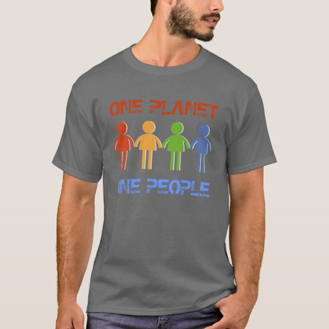 T-shirt Une planète un peuple (Devant)