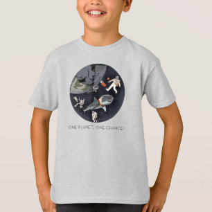 T-shirt Une planète une chance - Jour de la Terre (Texture