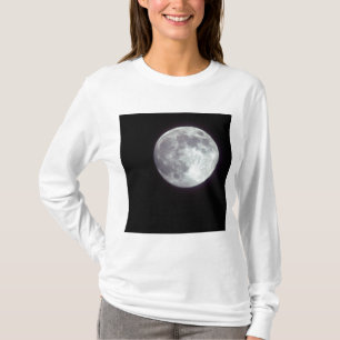 T-shirt Une pleine lune brillante dans un ciel nocturne no