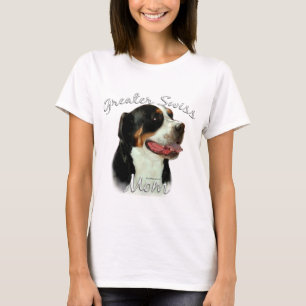 T-shirt Une plus grande maman suisse 2 de chien de