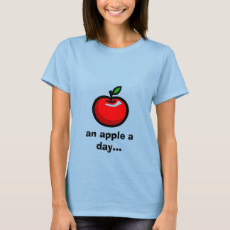 T-shirt une pomme par jour...