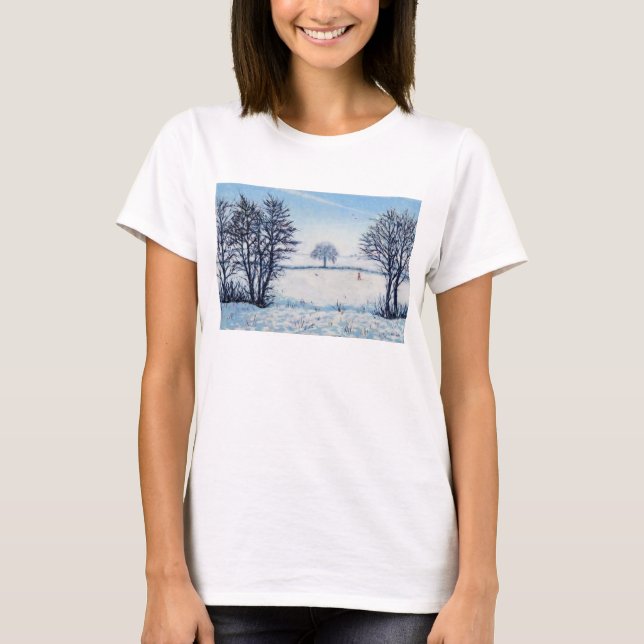 T-shirt Une promenade d'hivers (Devant)