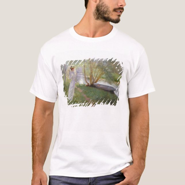 T-shirt Une promenade par la rivière, 1890 (Devant)