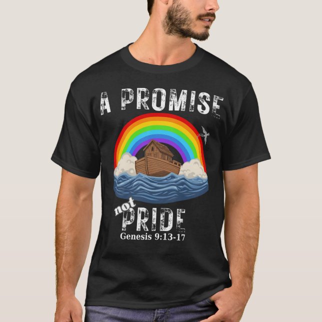 T-shirt Une promesse, pas de la fierté, pacte chrétien bib (Devant)