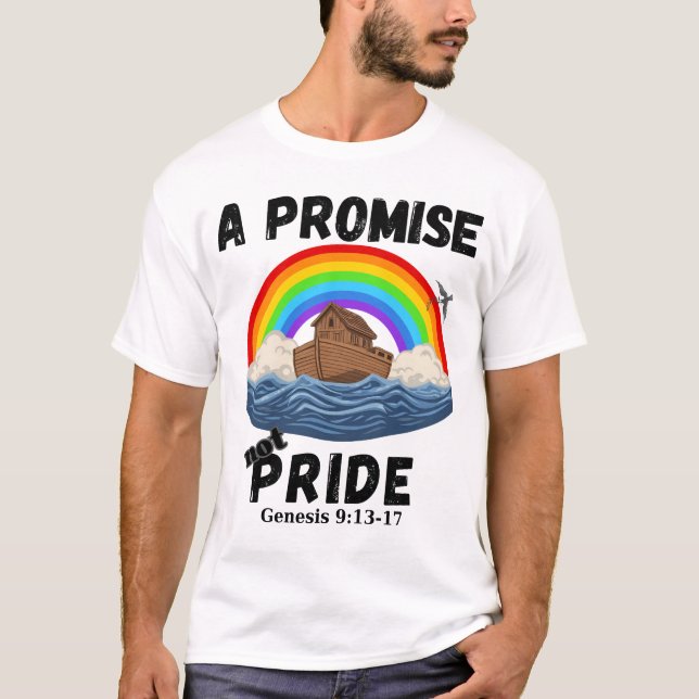 T-shirt Une promesse, pas de la fierté, pacte chrétien bib (Devant)