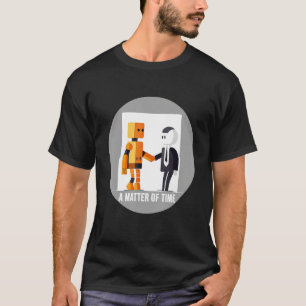 T-shirt Une question de temps Robot et des mains humaines