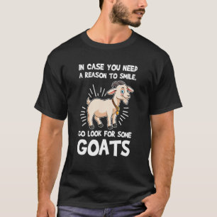 T-shirt une raison de sourire, allez chercher des chèvres