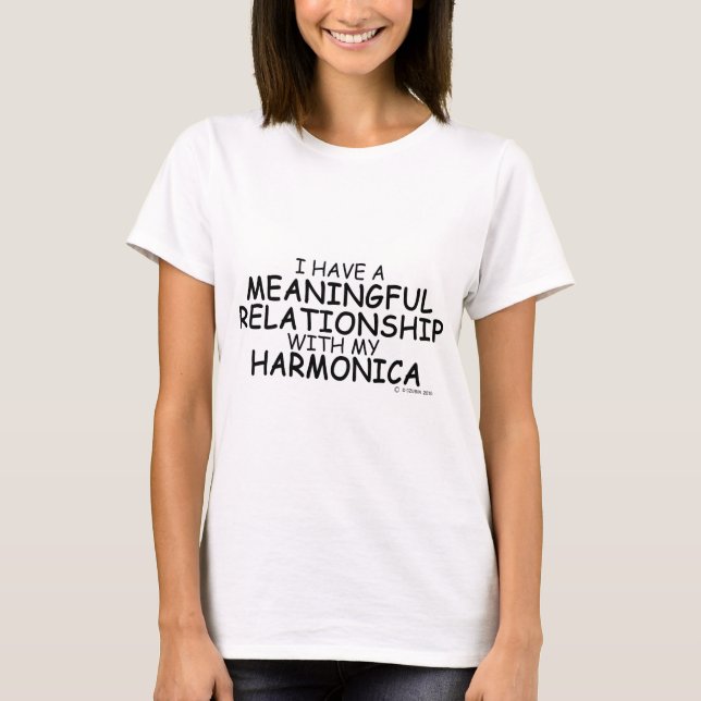T-shirt Une relation significative Harmonica (Devant)