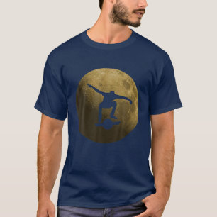 T-shirt Une Roue Flottant Dans La Lune Ap flotteur à rou