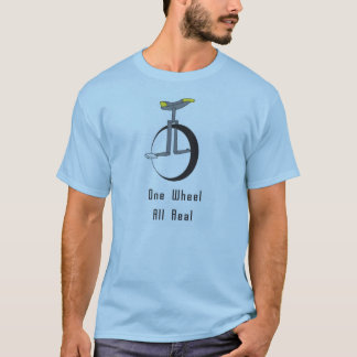 T-shirt une roue le maintiennent vrai