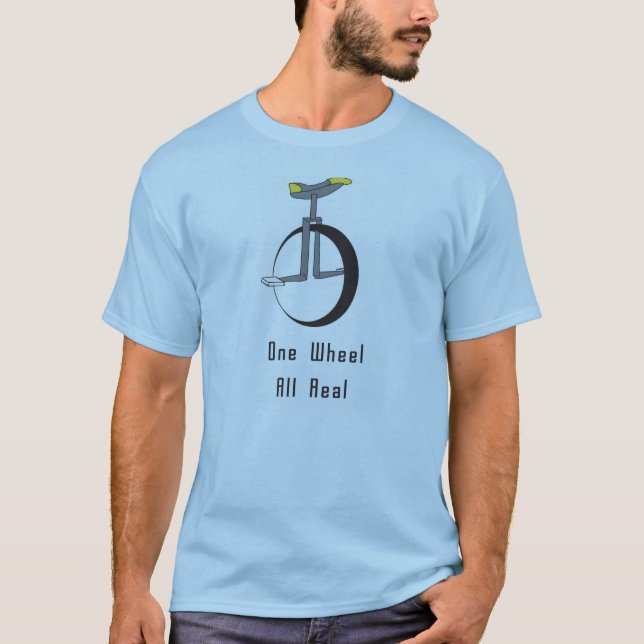 T-shirt une roue le maintiennent vrai (Devant)