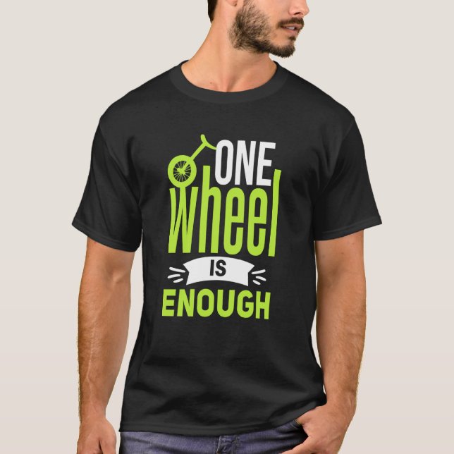 T-shirt une roue suffit Unicycle 1 (Devant)