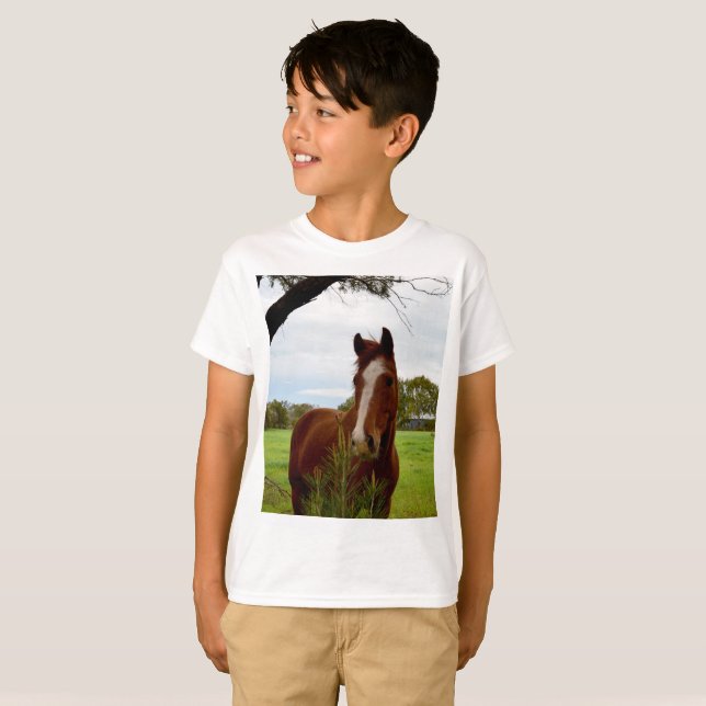 T-shirt "Une ruche de la nature : un cheval de châtaignier (Devant entier)