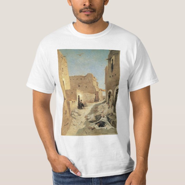 T-shirt Une rue à El Agouat (Devant)