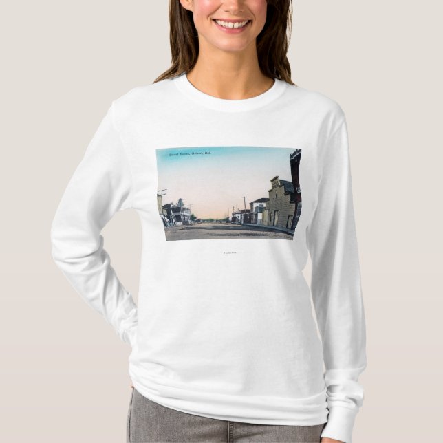 T-shirt Une rue SceneOrland, CA (Devant)
