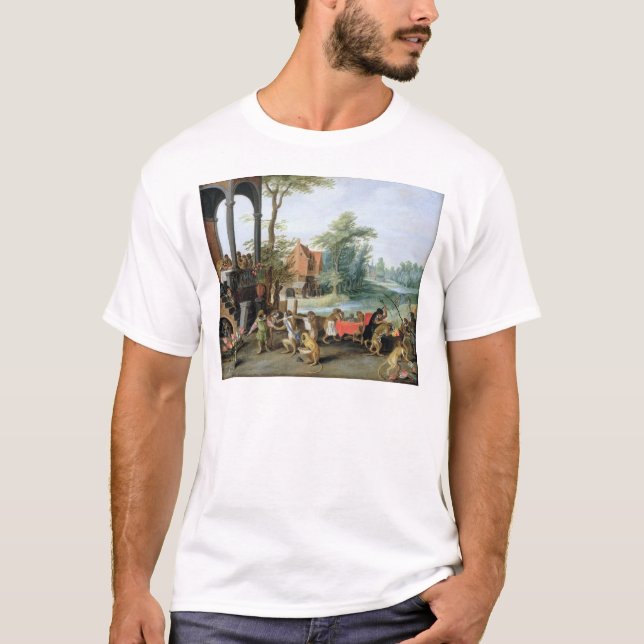 T-shirt Une satire de la folie de la manie de tulipe (Devant)