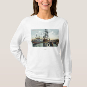 T-shirt Une scène d'expédition de baie de roucoulements 