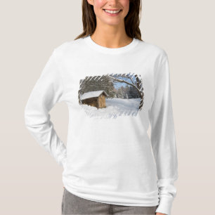 T-shirt Une scène enneigée à l'étang Little Lyford de l'AM