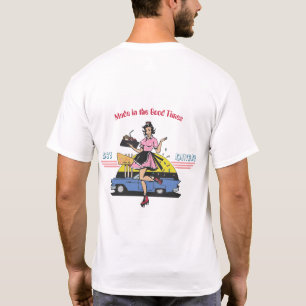 T-shirt Une scène rétro des années 50 'Bon temps'