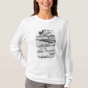 T-shirt Une section d'une carte de Milan, 1640