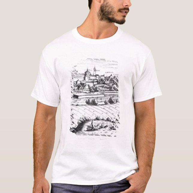 T-shirt Une section d'une carte de Milan, 1640 (Devant)